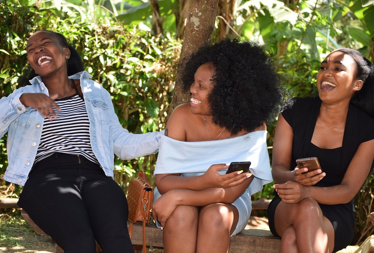 Happy Malawian Women Laughing Young