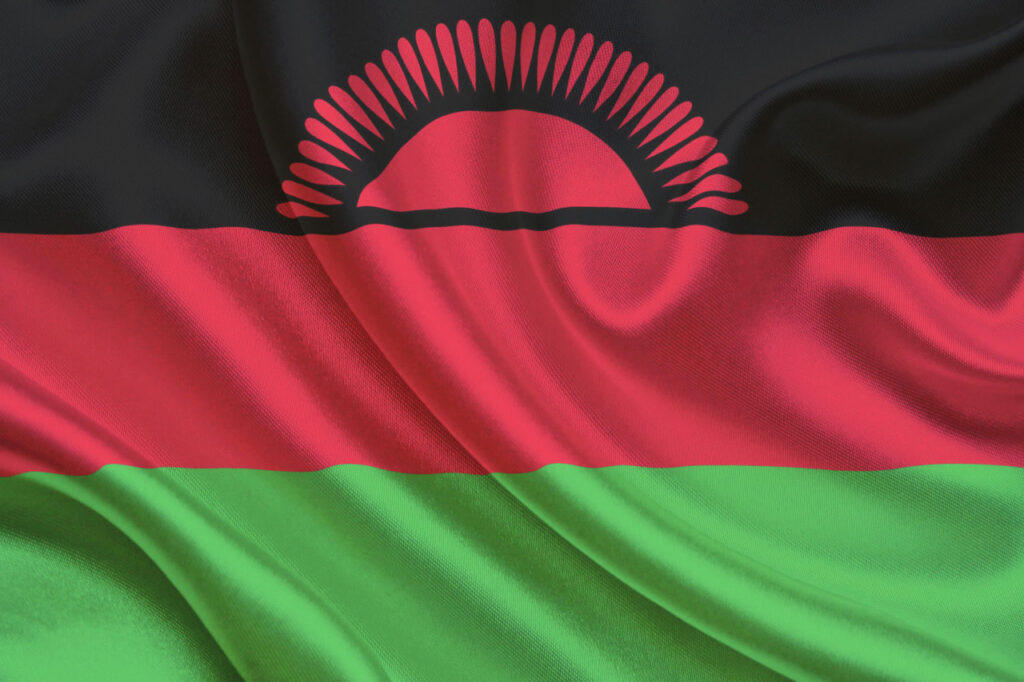 Wavy National Flag of Malawi