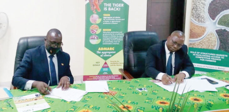 Admarc, Farmers Union of Malawi sign deal