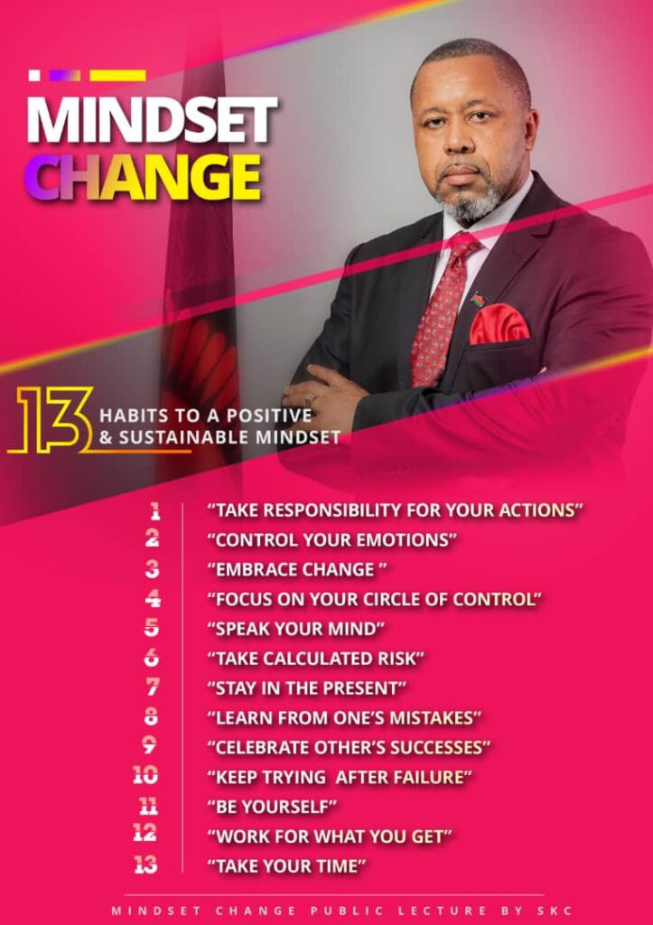 13 habits to follow by Chilima