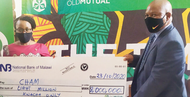 Old Mutual donates K8 million to Cham
