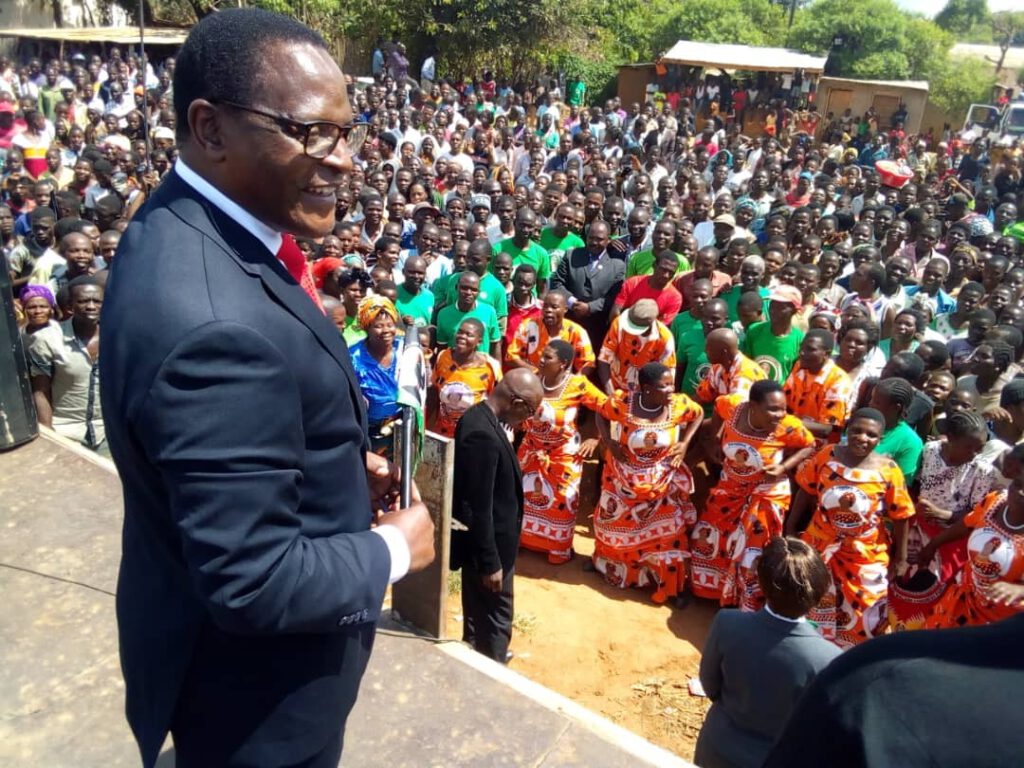 Lazarus Chakwera At Rural Rally