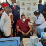 Lazarus Chakwera Getting Covid Vaccine