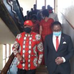 Lazarus Chakwera Walking Down Stairs