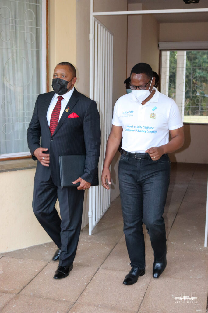 Lazarus Chakwera Walking With Vice President