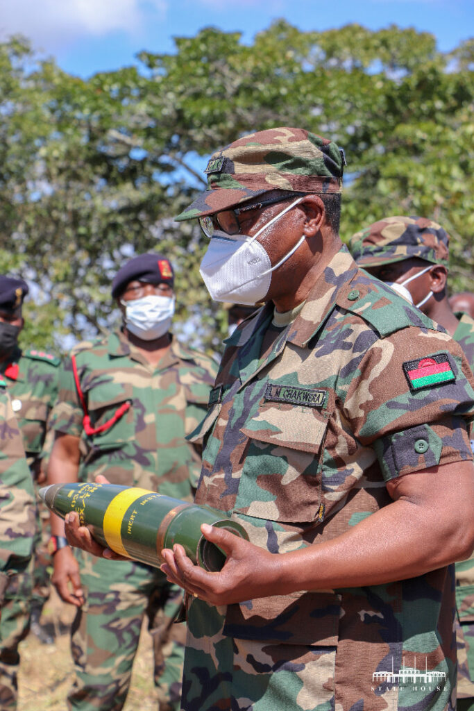 Lazarus Chakwera Wearing Army Uniform