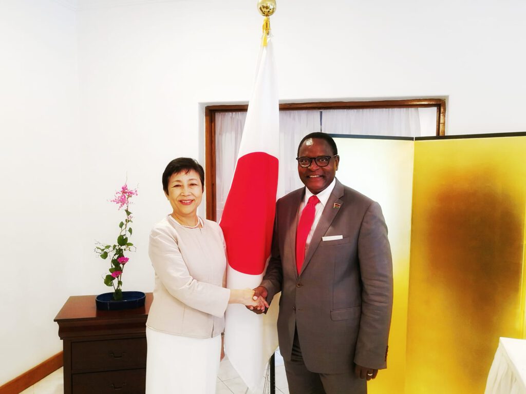 Lazarus Chakwera With Japan Ambassador