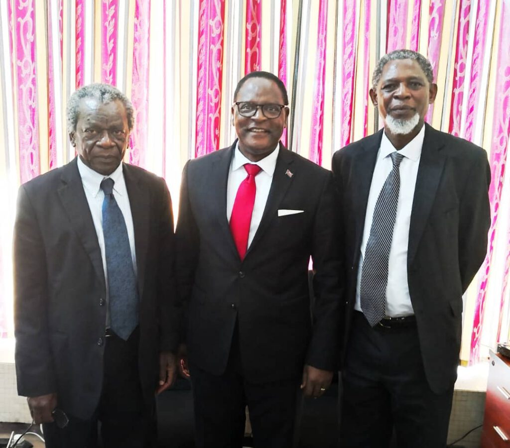 Lazarus Chakwera With His Lawyers