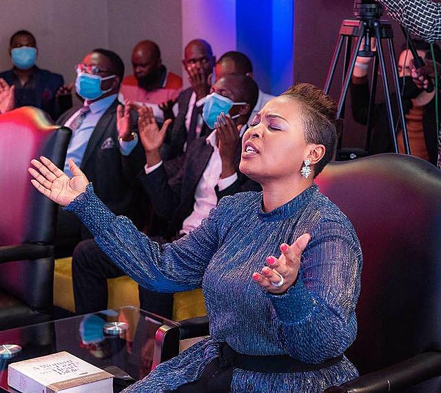 Mary Bushiri Eyes Closed Praying