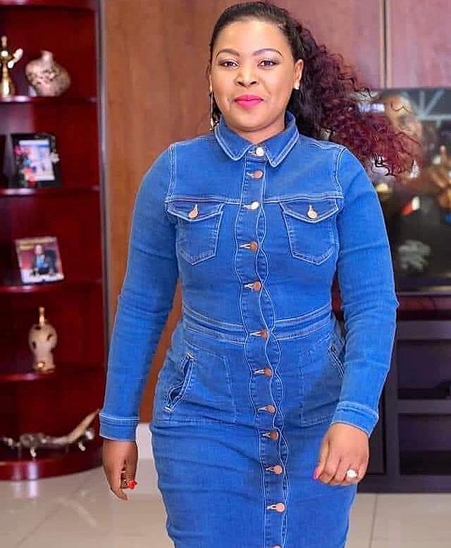 Mary Bushiri Wearing Jeans Outfit