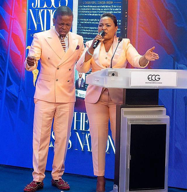 Mary Bushiri With Bushiri Praying