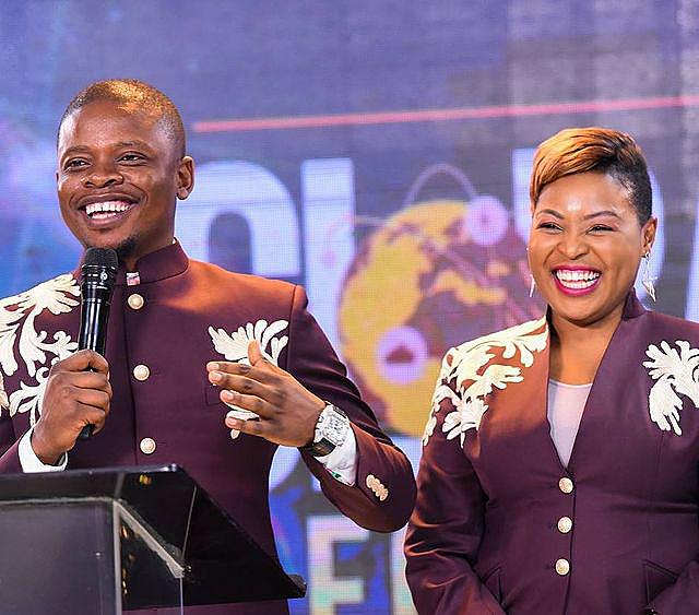 Mary Bushiri With Prophet Bushir Smiling