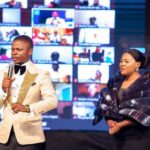 Mary Bushiri With Shiny Outfit And Husband