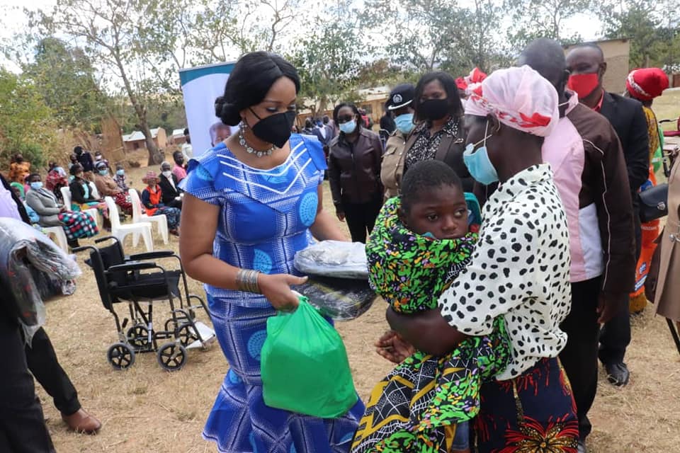 Mary Chilima Feeding Children