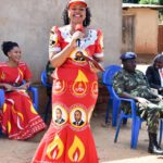 Mary Chilima Wearing Utm Dress