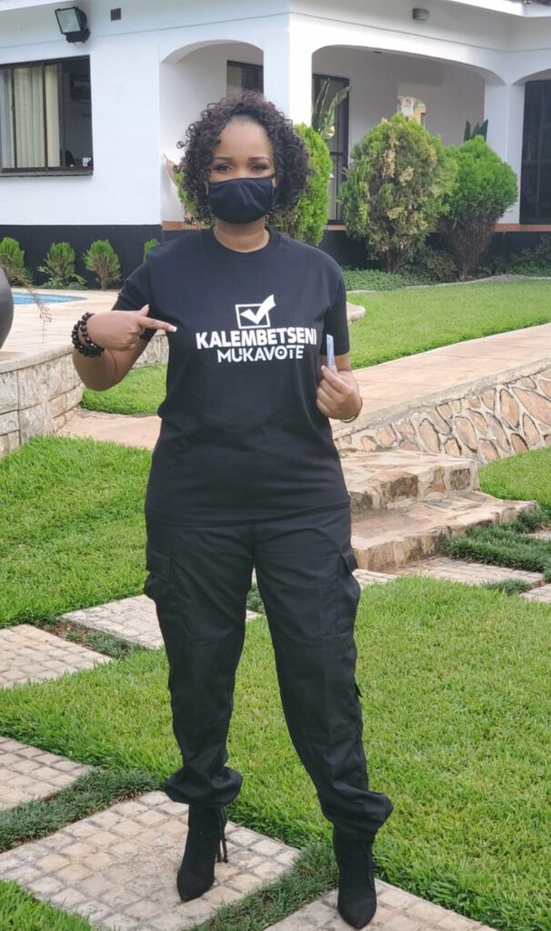 Mary Chilima Wearing Black Clothes