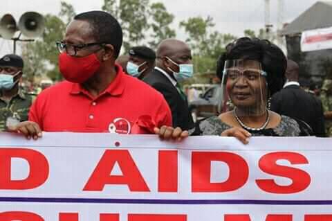 Monica Chakwera With Husband On Aids Day