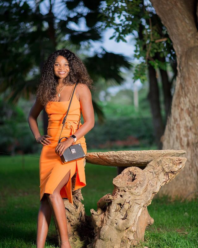 Mwai Kumwenda Orange Dress