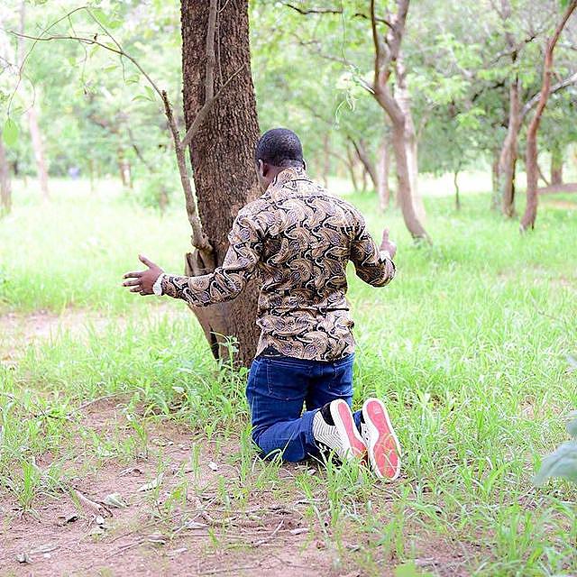 Shepherd Bushiri Kneeling Prayer Outside