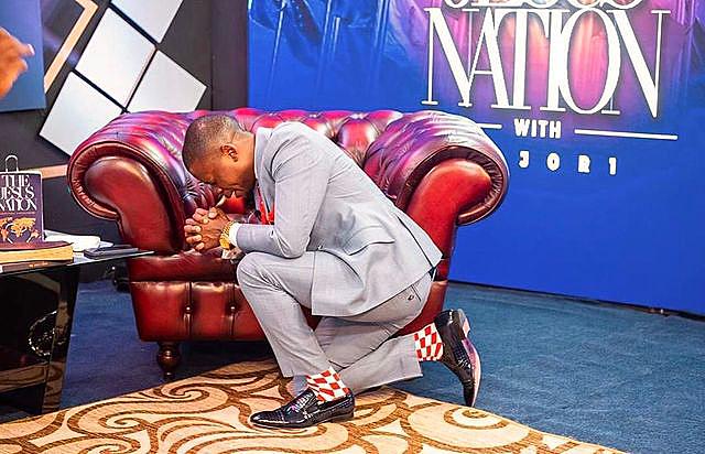 Shepherd Bushiri Kneeling Preaching