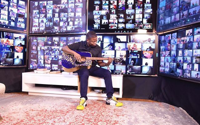 Shepherd Bushiri Playing Guitar