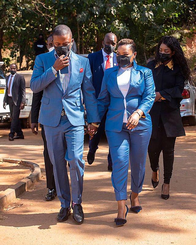 Shepherd Bushiri Walking With Mary With Both Wearing Masks