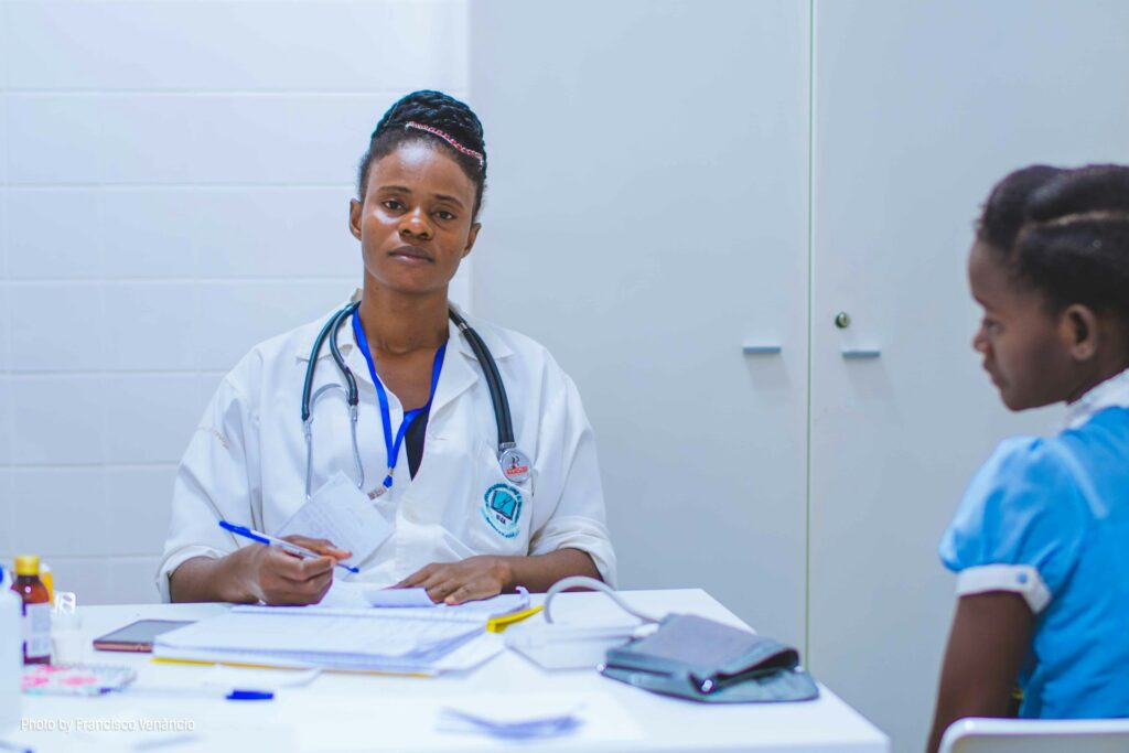 Female Black Patient And Doctor