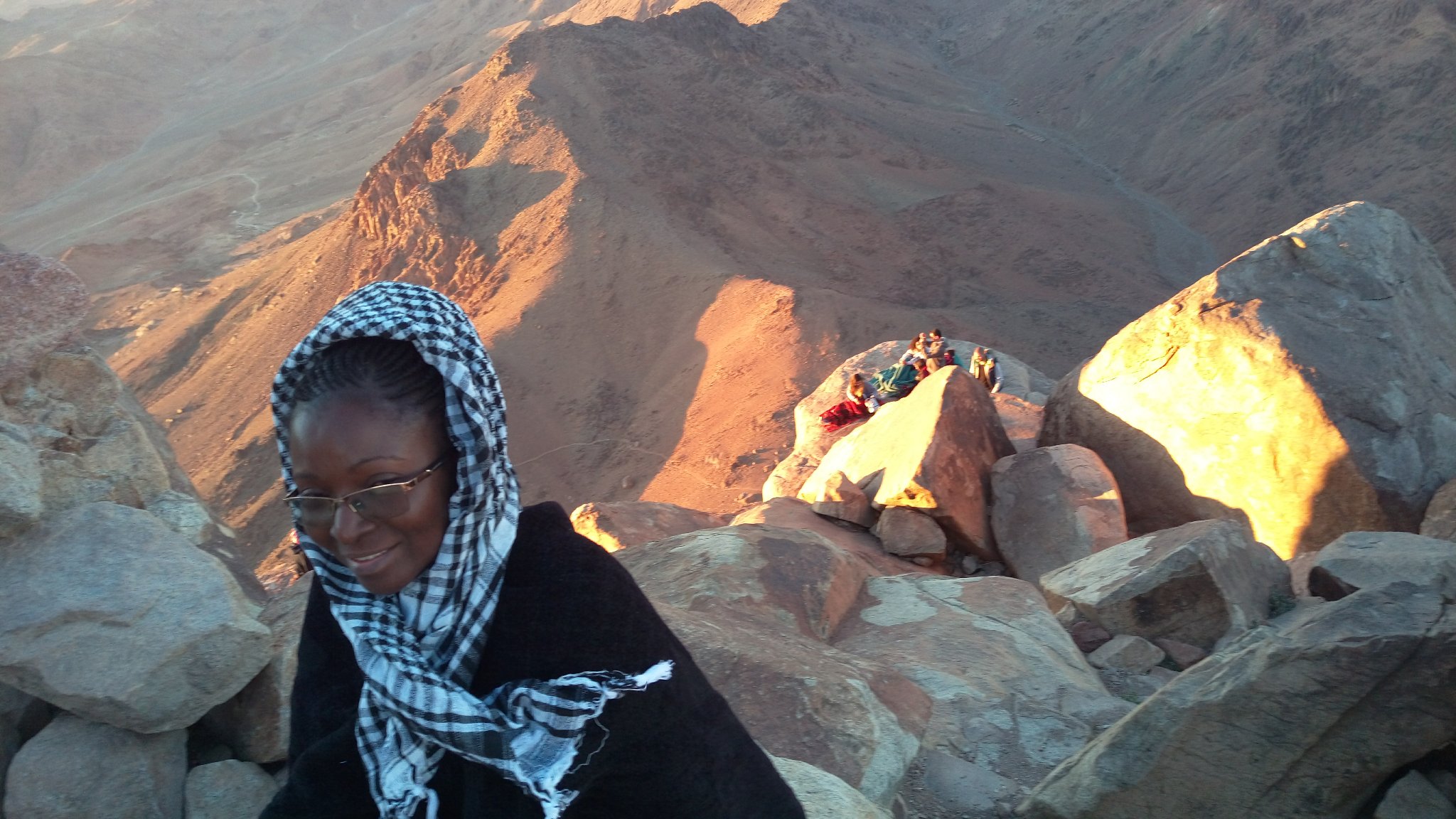 Martha Climbing Rocks
