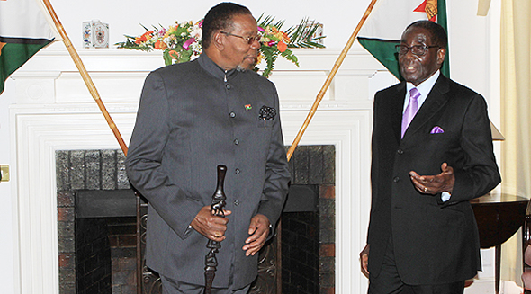Bingu With Mugabe