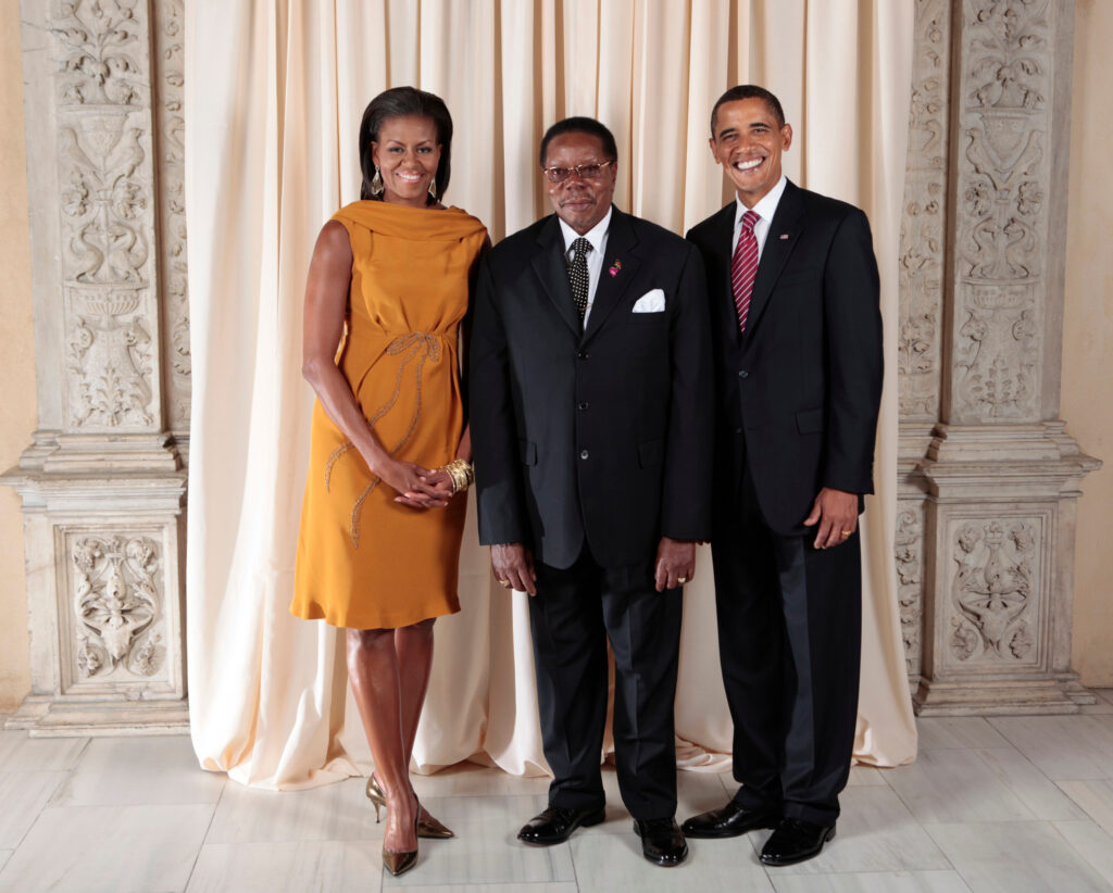 Bingu With Obamas