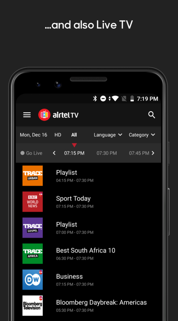 Airtel Tv On Android