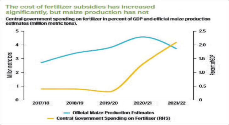 ‘Fertiliser prices, cycloneto dampen maize output’