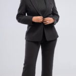 Theresa Phondo Wearing Black Suit