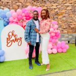 Gwamba With Wife At Baby Shower