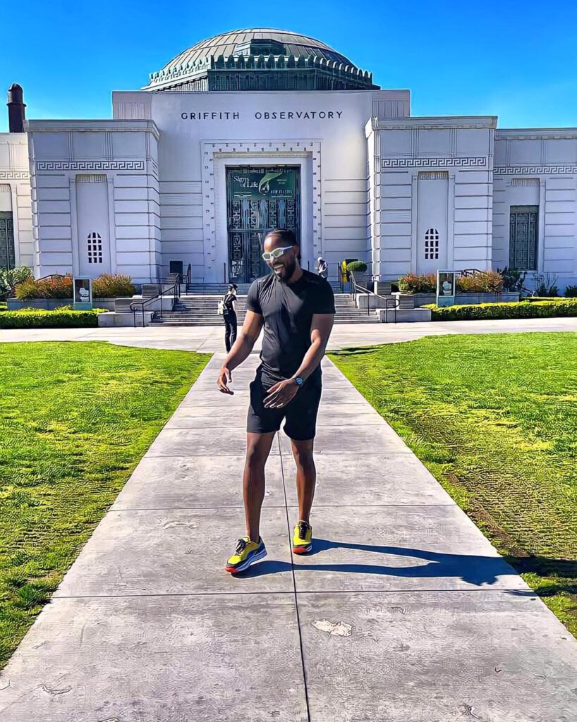Tay Grin At Griffith Observatory